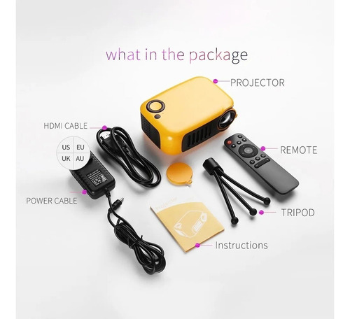 Mini Proyector Portátil Compatible Con Lcd 1080p