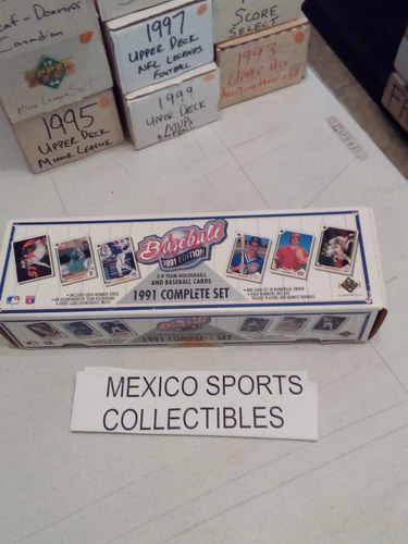 1991 Upper Deck Baseball 800 Tarjetas Set Completo