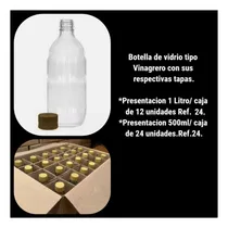 Comprar Botella Vidrio Vinagre,aceites,aderezos 500ml\u002F1000ml C\u002Ftapas