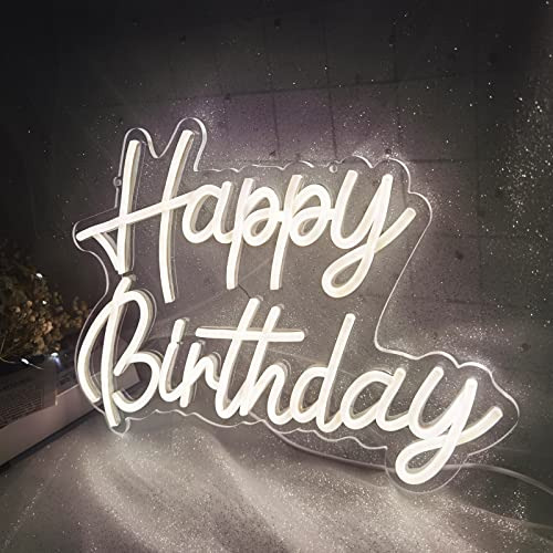 Letrero De Neón Feliz Cumpleaños, Letra De Neón Led ...