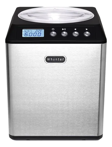 Máquina Para Hacer Helados Whynter, 2 L, Con Pantalla Lcd