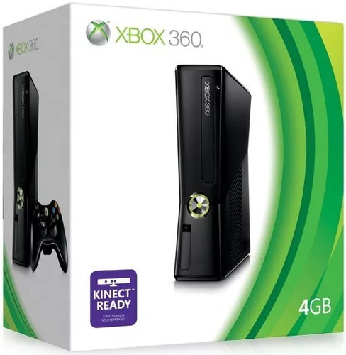 Xbox 360 Slim Original 4gb + 2 Controles + 10 Juegos+obsequi