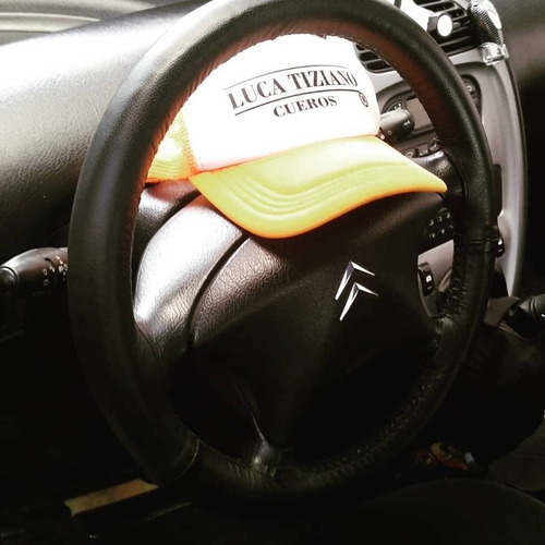 Funda Cubre Volante Clio Cuero Vacuno Genuino Ltcueros