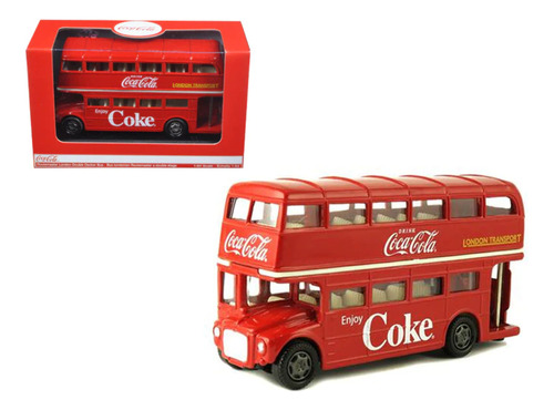 Miniatura Ônibus Coca Cola De Londres 2 Andares 1960 1/64