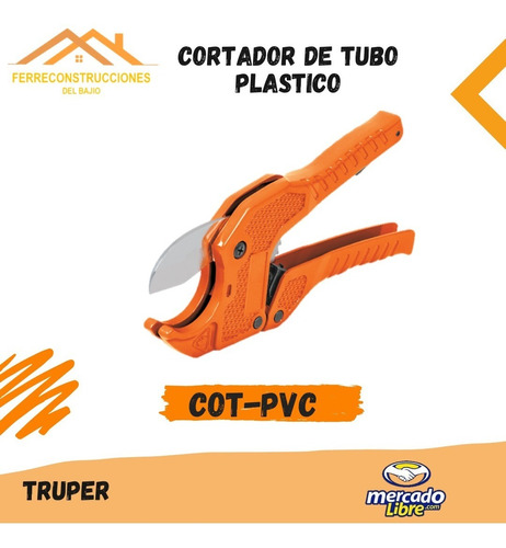 Cortador De Tubo De Pvc, Hasta 1-5/8 , Truper 12860