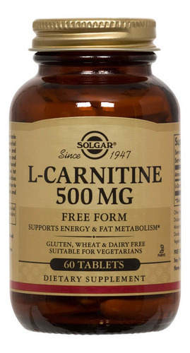 L-carnitine 500 Mg - 60 Tab Sabor Sin Sabor