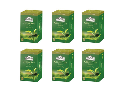 Té Ahmad Tea Verde - Green Tea 20 Bolsitas (pack 6)