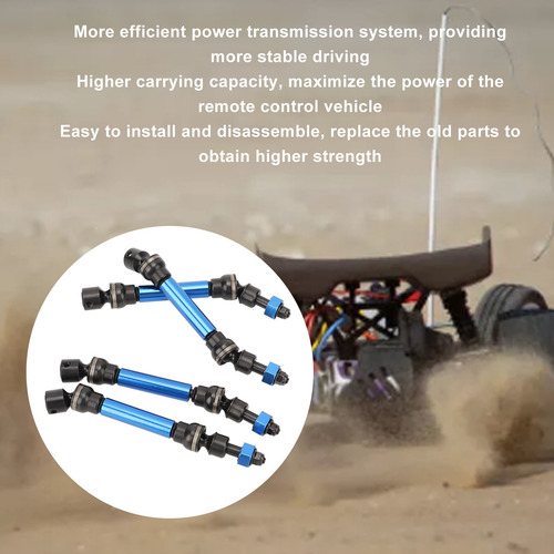 Eje De Transmisión Rc Drive, 4 Piezas, Protección Anticorros