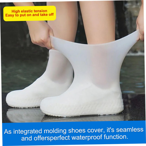 Fundas Impermeables Para Zapatos L 2 Pares De Silicona Elást Color Talle