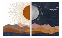 Comprar Sol Y Luna, Arte Boho, Arte De Pared Decorativo, Impres...