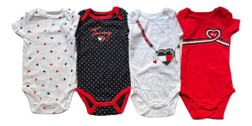 Body Pack X4 Tommy  Hilfiger Algdn Bebe C/ Etiqueta Original