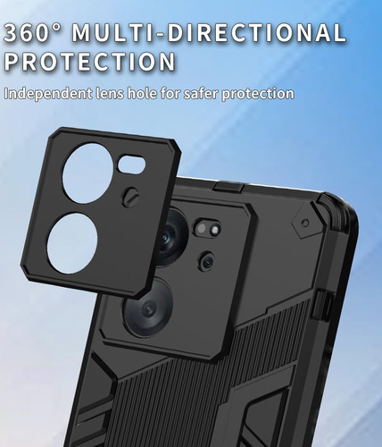 Funda Punk Uso Rudo Carcasa Para Xiaomi 13t/13t Pro+mica Negro Xiaomi 13t/13t Pro/redmi K60 Ultra