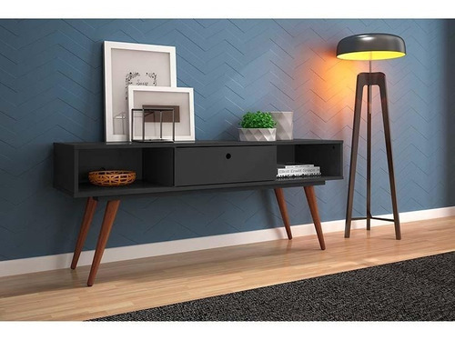 Rack Retrô 55 - Olivar Cor Preto