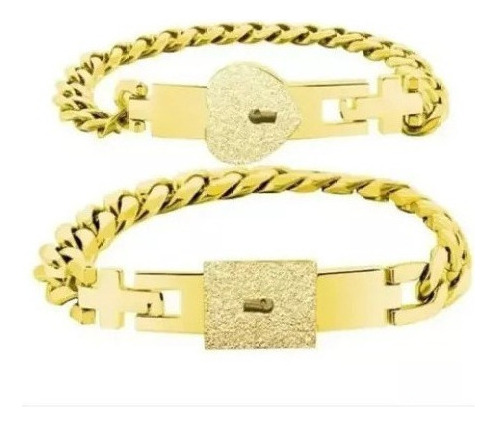 Pulsera De Bloqueo Concéntrico De Pareja Regalo De Pareja