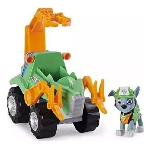 . Vehículo Paw Patrol Dino Rescue Rocky Deluxe Rev Up