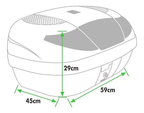 Baul Smart Box Trasero Para Moto TORK 45 Litros - $ 79.959 - STI Digital