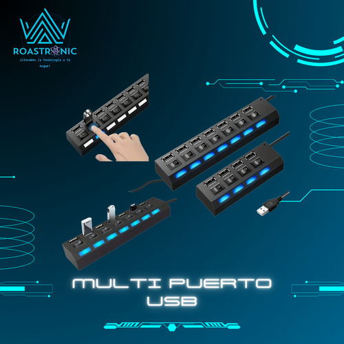  Multi Puertos Usb 2.0 De 7 Puertos 