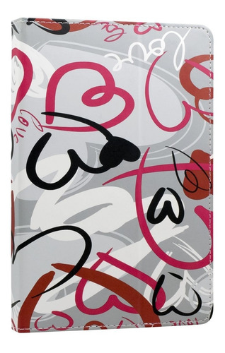 Imagen 1 de 5 de Funda E-vitta Tablet Funda Cartera Corazon Stand