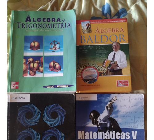 Pack 4 Libros De Matemáticas 
