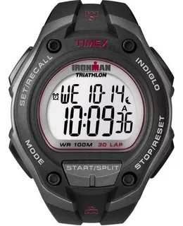 Relógio Timex Masculino Ref: T5k417 Ironman Digital Grey/red