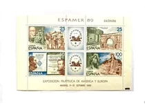 Comprar Filatelia Española Expamer 80 Hojita Bloque Mint 4 Val.
