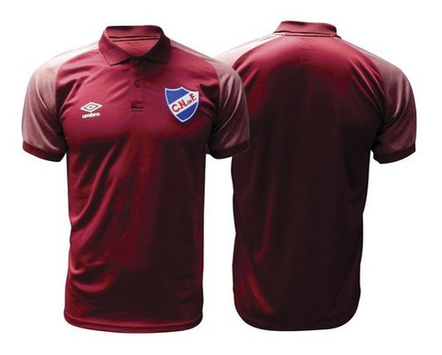Camiseta Remera Polo Umbro De Nacional 2019 Fútbol Roja