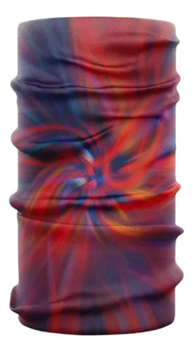 Cuellos Elastizados Multifuncional Premium -5 °c Color Rojo Y Azul Diseño De La Tela Estampado Talle Unico