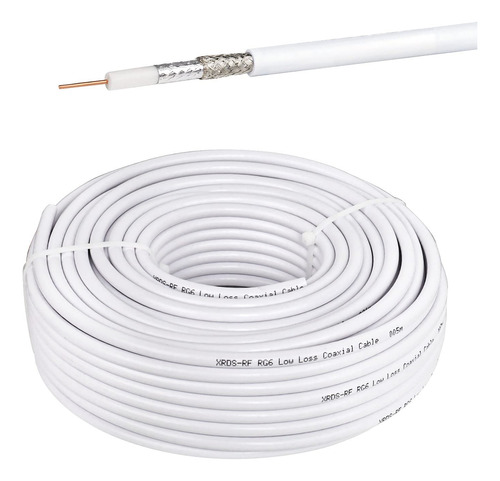 Cable Coaxial Rg6 Bobina 100 Mts