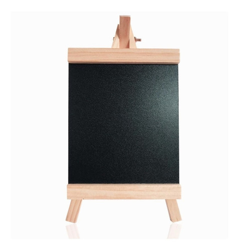 Pizarrón Negro Plegable Tripie De Madera 28x16 Cm