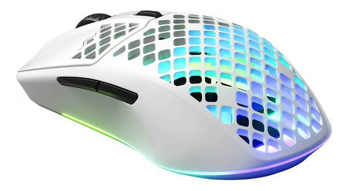 Mouse gamer de juego inalámbrico recargable SteelSeries Aerox 3 Wireless snow