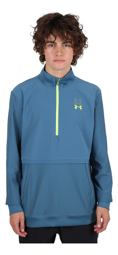 Buzo Running Under Armour Anywhere Hombre En Azul Y Lima | S