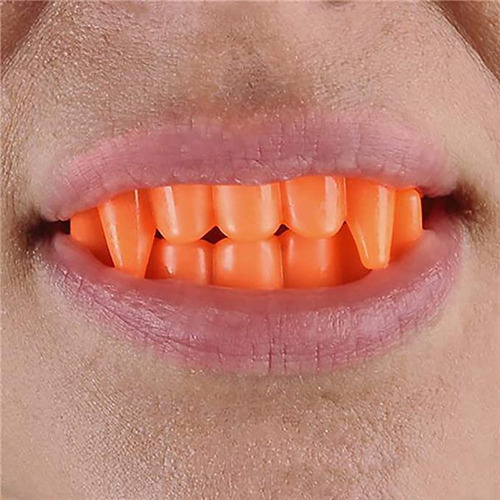 Dientes De Halloween Dientes De Colmillos De Neón, Dis...