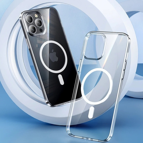 Imagen 3 de 7 de Benks Clear Case Magnético @ iPhone 13 Pro 6.1 Magsafe
