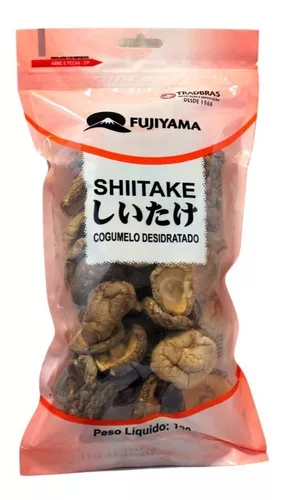 Cogumelo Shitake Desidratado Inteiro Importado Fujiyama 100g