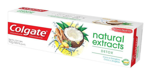 Creme Dental Natural Extracts Detox Colgate 90g