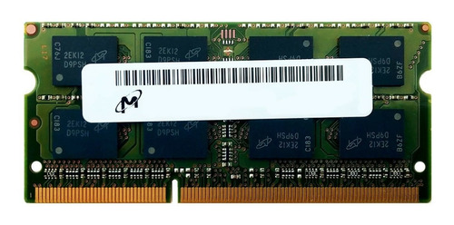 Imagem 2 de 2 de Memória Notebook Micron 4gb Ddr3 1333 Mhz Pc3 10600s 1,5v