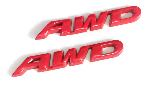 Par Emblemas Insignias Awd P/ Camioneta 4x4 Metal Laterales