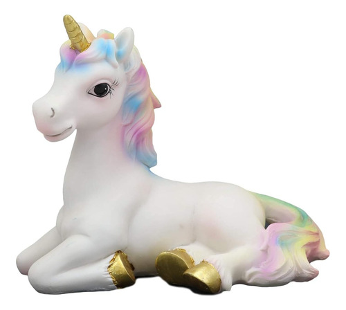 Ebros Pastel Colors Majestic Rainbow Mane Unicorn Mare ...