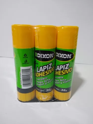 Lápiz Adhesivo Dixon Jumbo 36g Pegamento En Barra (3 Piezas)