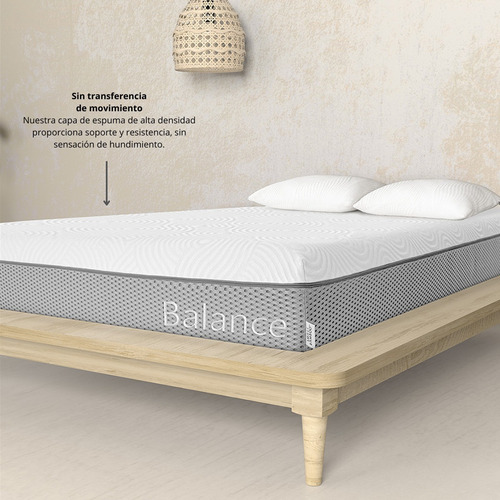Colchon Individual Memory Foam Smart Bamboo Balance Premium
