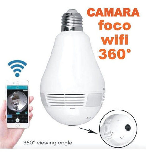 Camara Foco Seguridad Espia Wifi Hd