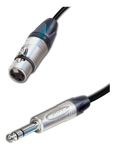 Cable Xlr Hembra A Plug 6.3 Neutrik Original  De 2 Metros