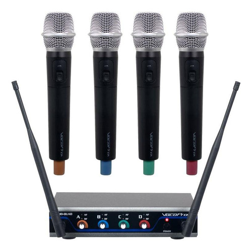 Vocopro Digital-quad-h Sistema Microfono Inalambrico Uhf