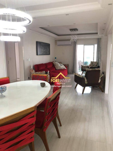 Imagem 22 de 30 de Cobertura Com 3 Dormitórios À Venda, 136 M² Por R$ 950.000,00 - Vila Guilhermina - Praia Grande/sp - Co0012