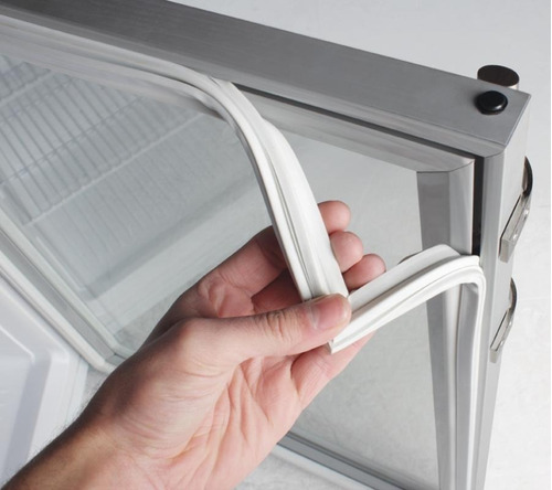 Imagen 9 de 10 de Kit 4m Empaque Refrig. Ceja Corta C/iman 9.3 Adhesivo Brocha