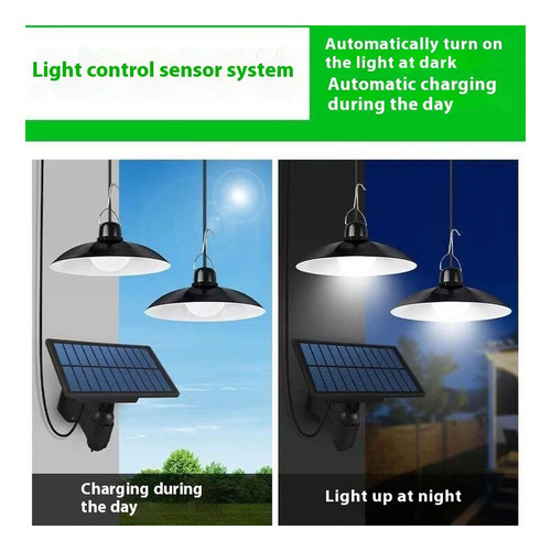 Luz Solar De Control Remoto Uno A Dos