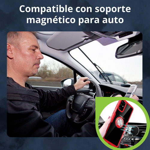 Funda Para Galaxy A50 Con Mica Varios Modelos Antigolpes Azul Acrilic Ring