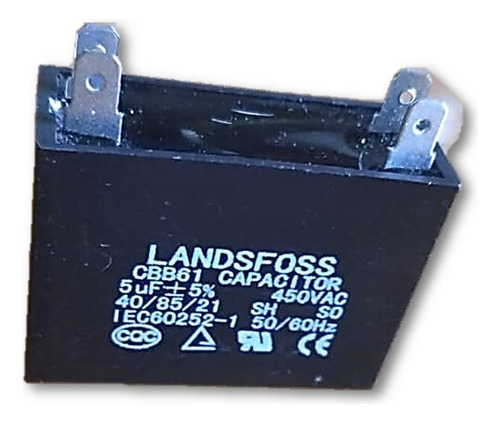 Capacitor Para Ventilador Y Otros De 5 Uf 450 V Landfoss