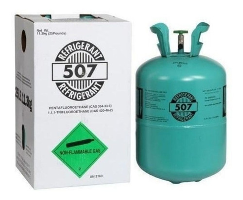 Pipeta Gas R507 Refrigerant 25lb 11.3kg