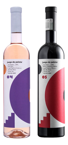 Vino Rosado Pinot Noir Y Vino Tinto Juego De Pelota